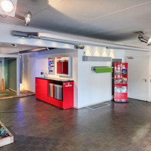Foto vom Innenraum der Ausstellung der Firma still&handwerk in Hamburg.